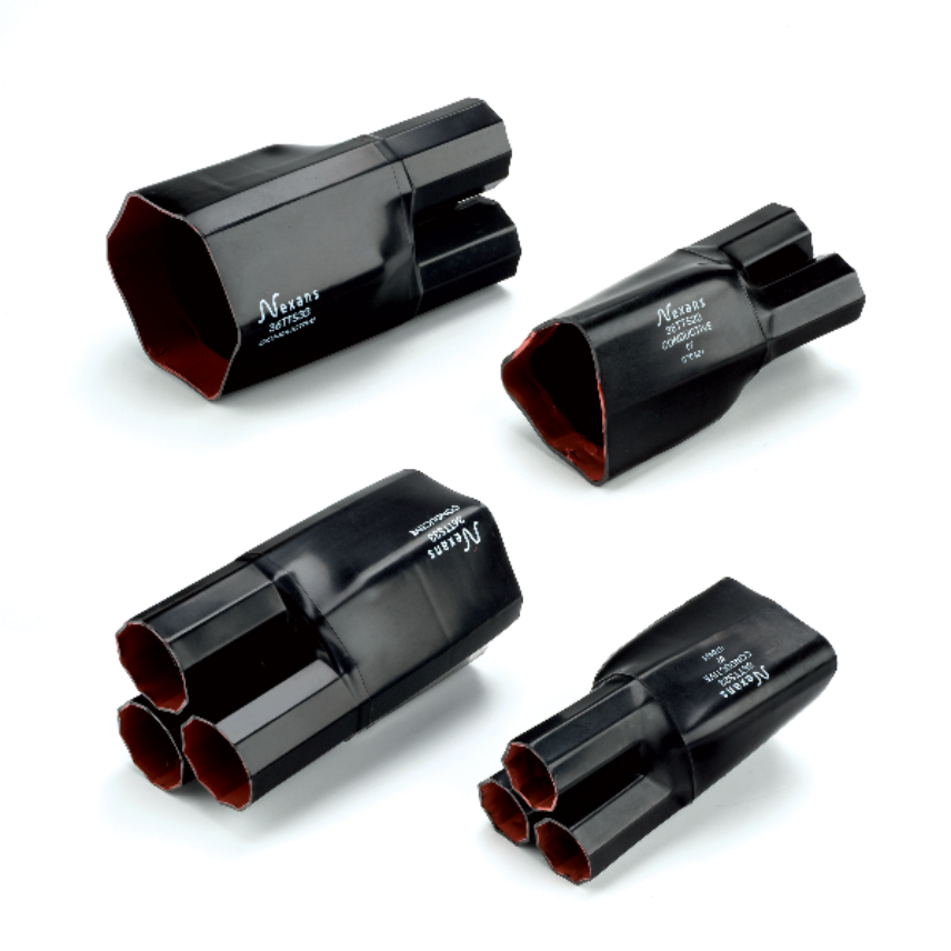Heat-shrinkable semi-conductive cable breakout 36TTS
