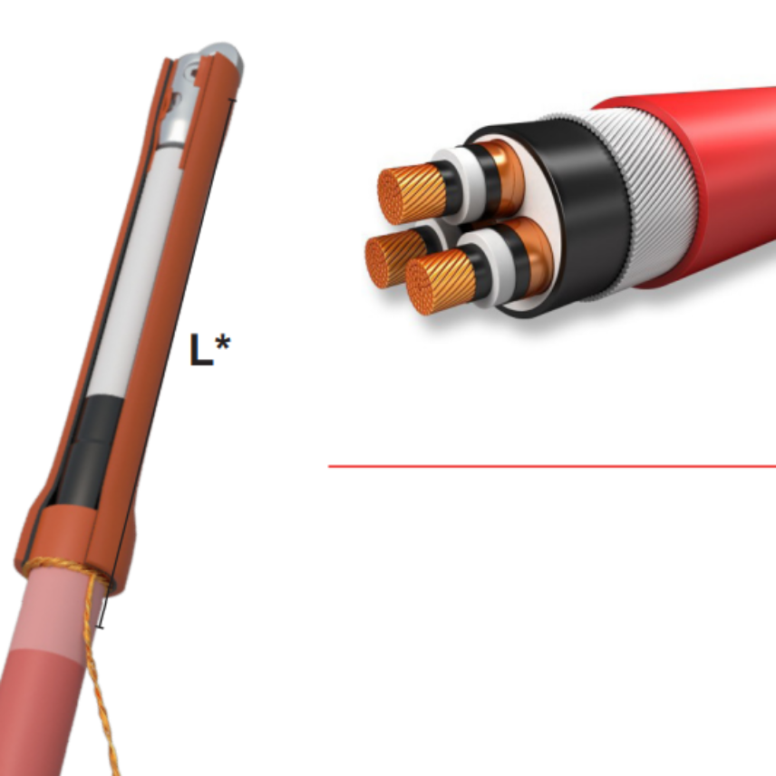 Heat shrink indoor termination MONOi3 W 