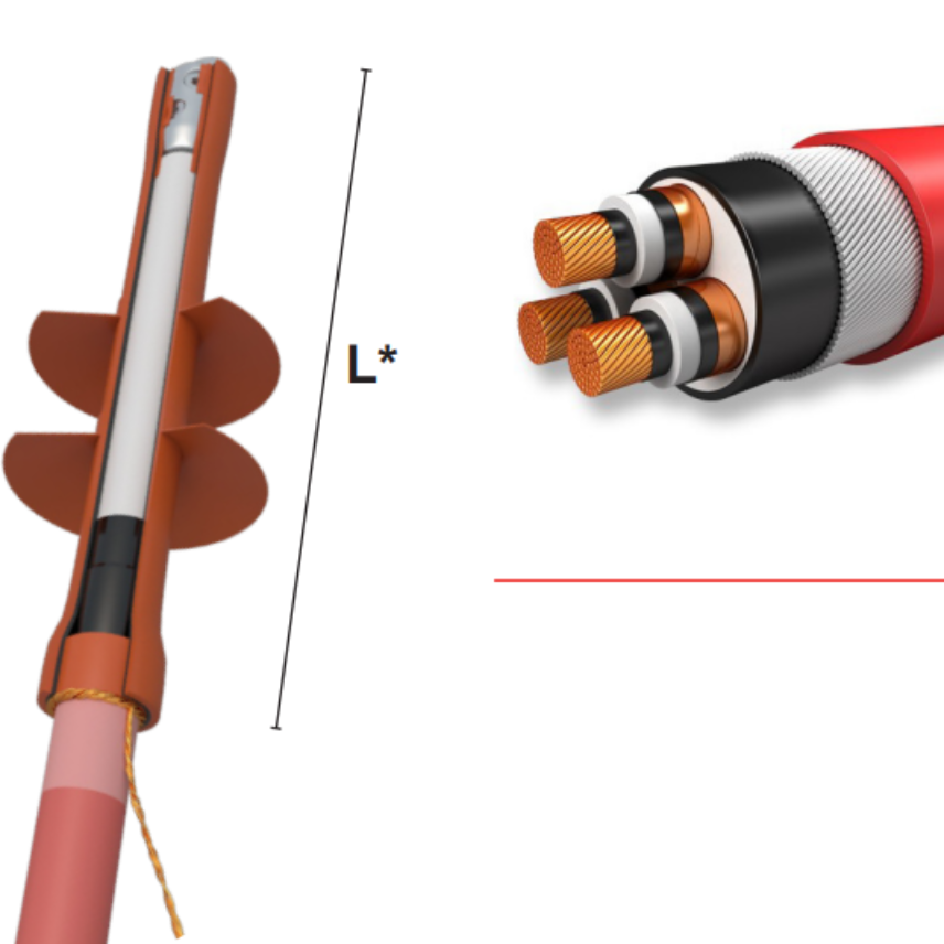 Heat shrink outdoor termination MONOe3 W